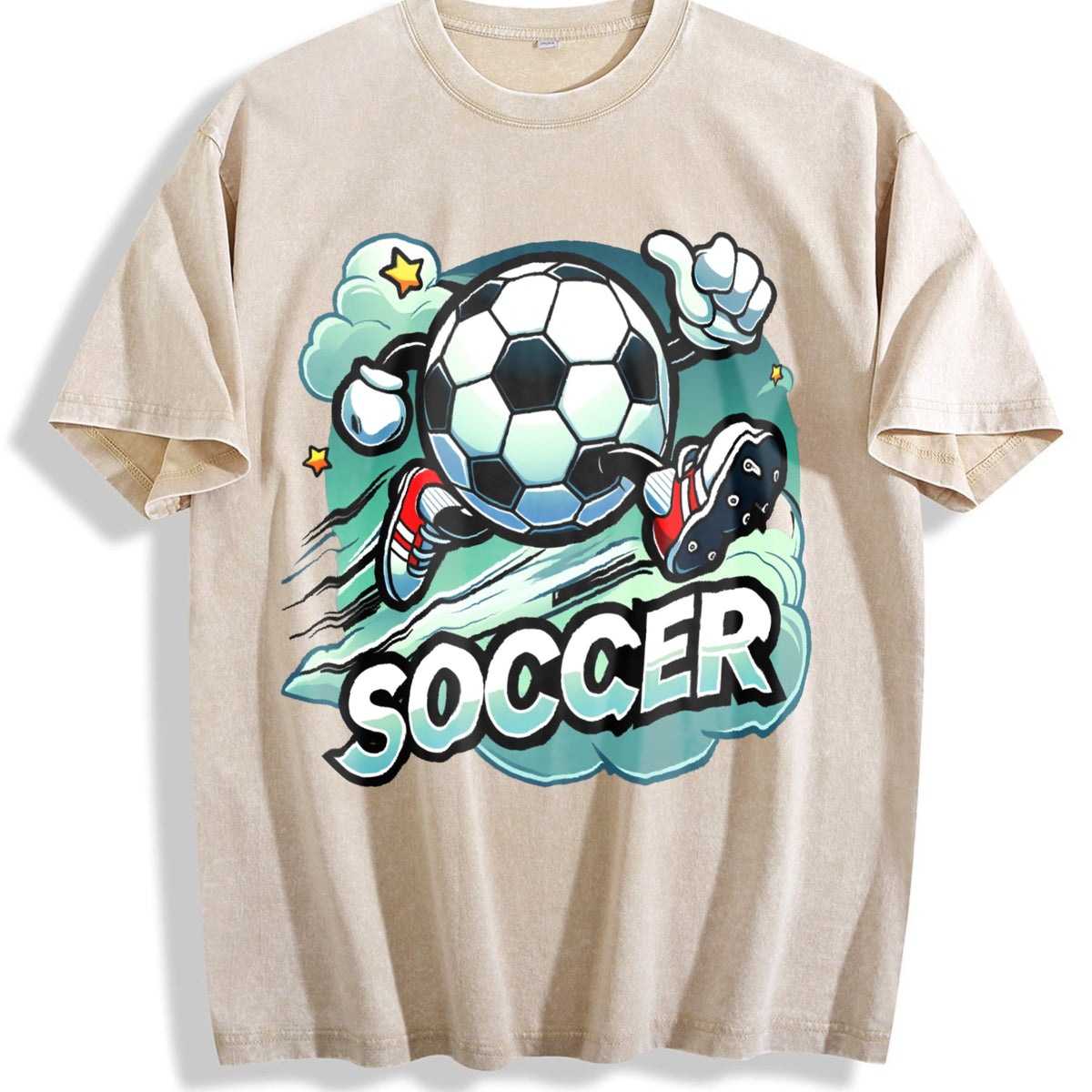 Global Soccer Fan Vintage Washed T-Shirt product image 1