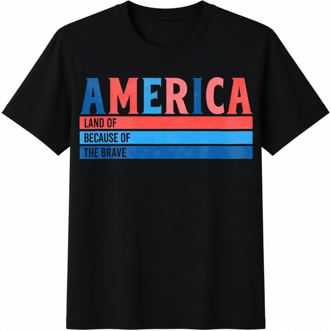 America Land Of Free Cotton T-Shirt product image 1