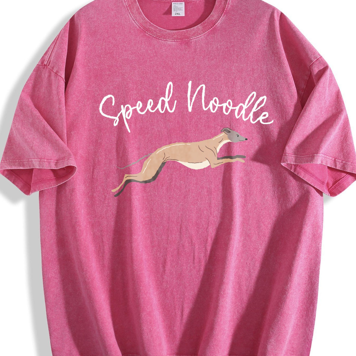 Speed Noodle Greyhound Lover Vintage Washed T-Shirt product image 7