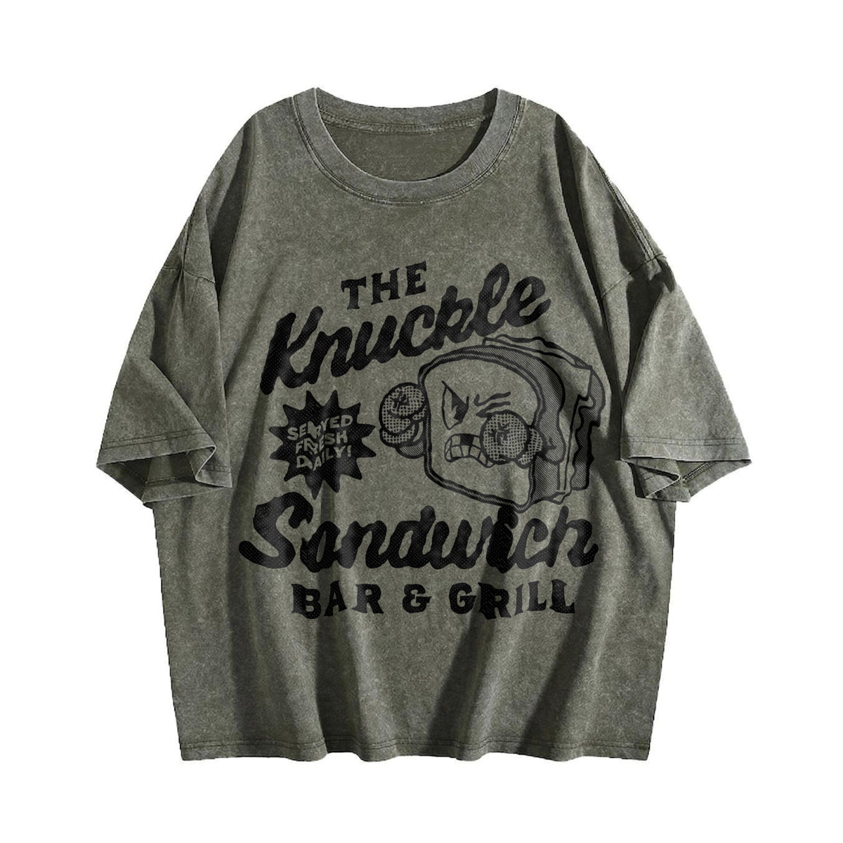Funny The Knuckle Sandwich Bar And Grill Sarcastic Vintage product image 4