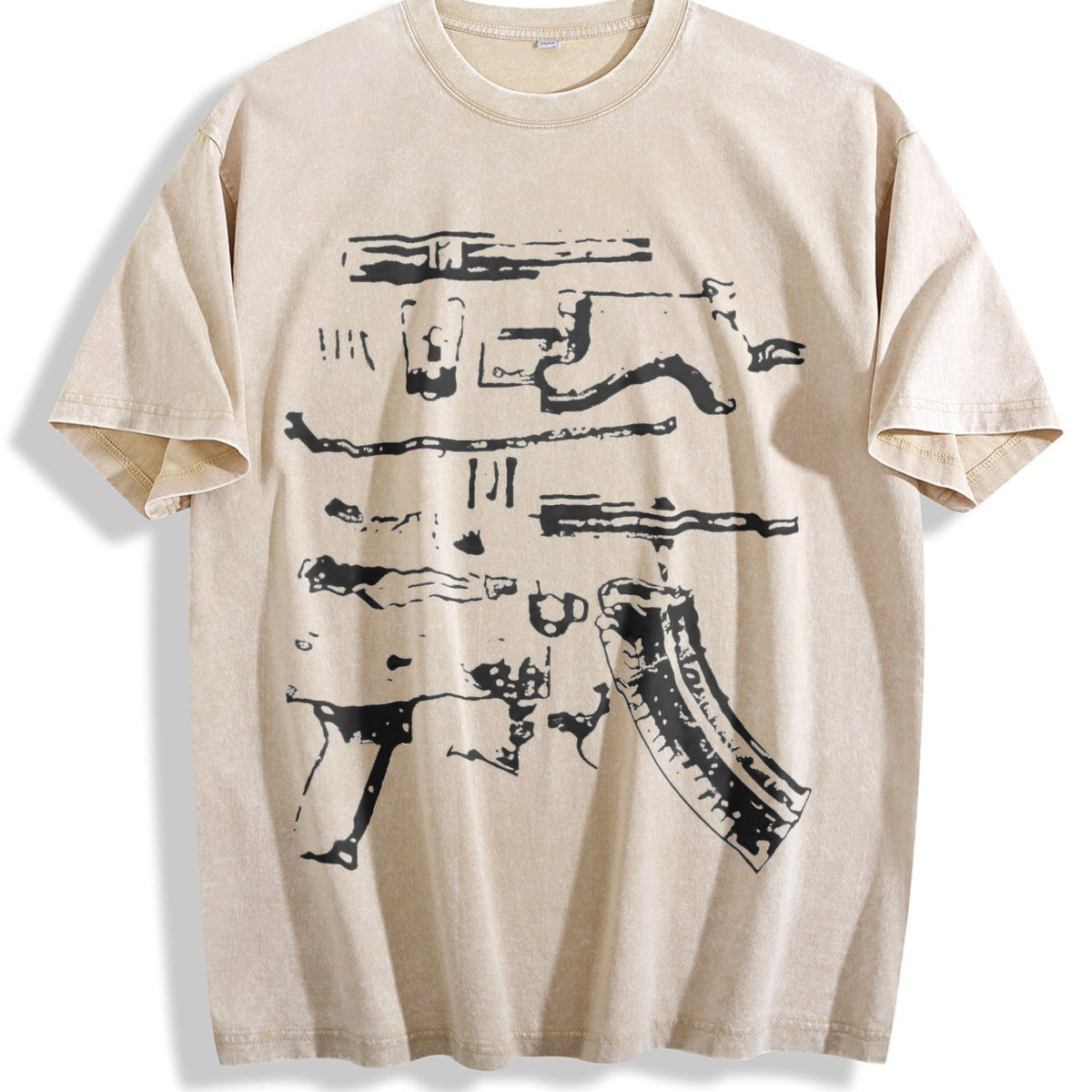 In Draco We Trust Gun Vintage Washed T-Shirt product image 1
