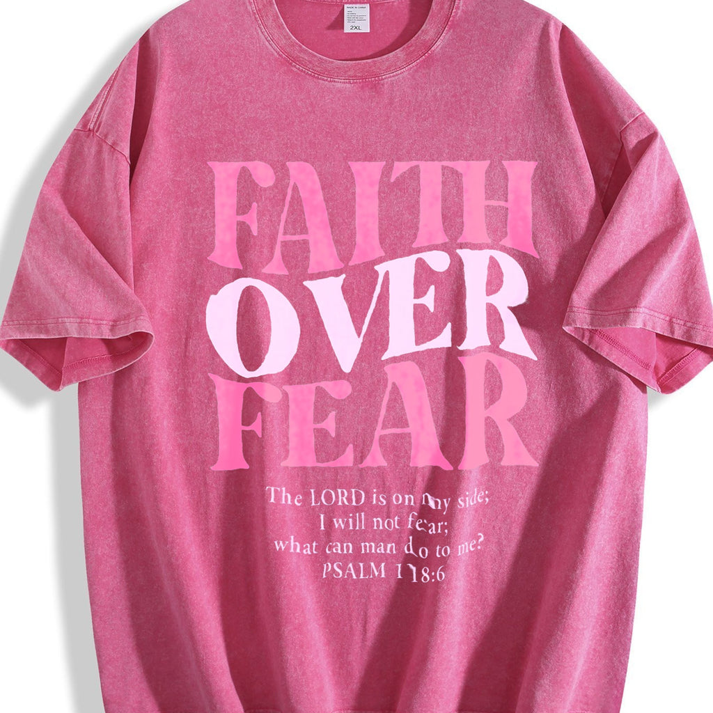 Faith Over Fear - For Lovers - Gym With Bold Slogan Vintage product image 7