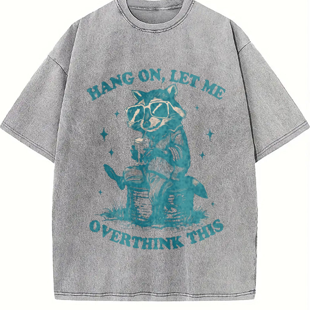 Funny Raccoon 90s Vintage Washed T-Shirt product image 5