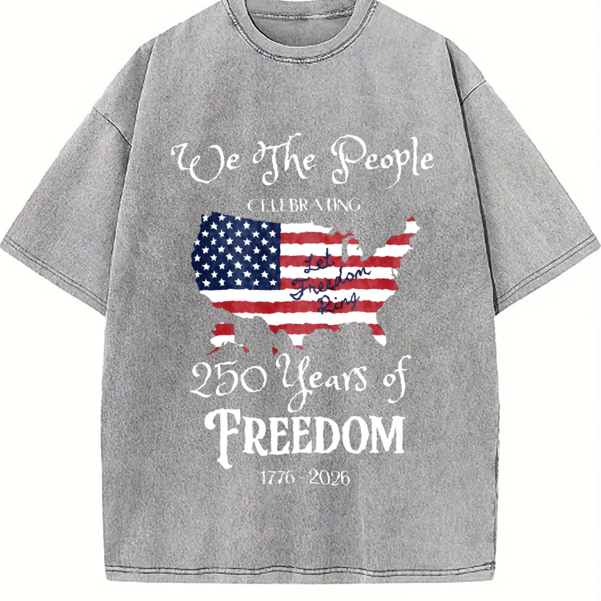 America 250 Years Of Freedom Vintage Washed T-Shirt product image 5