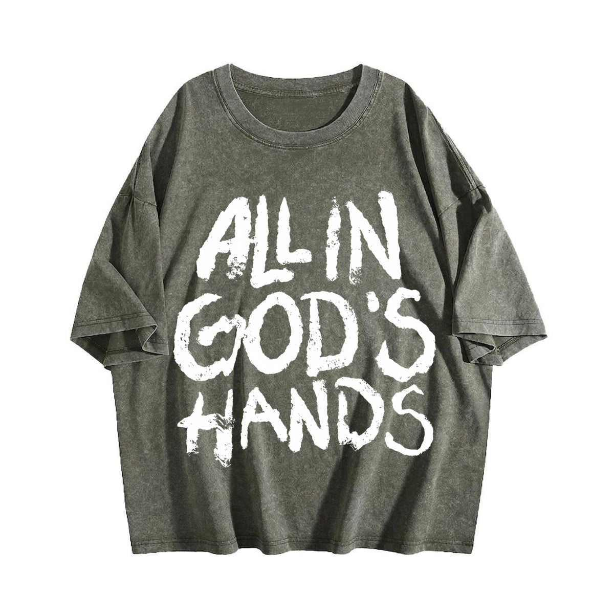 All In God's Hands Faith Vintage Washed T-Shirt product image 4