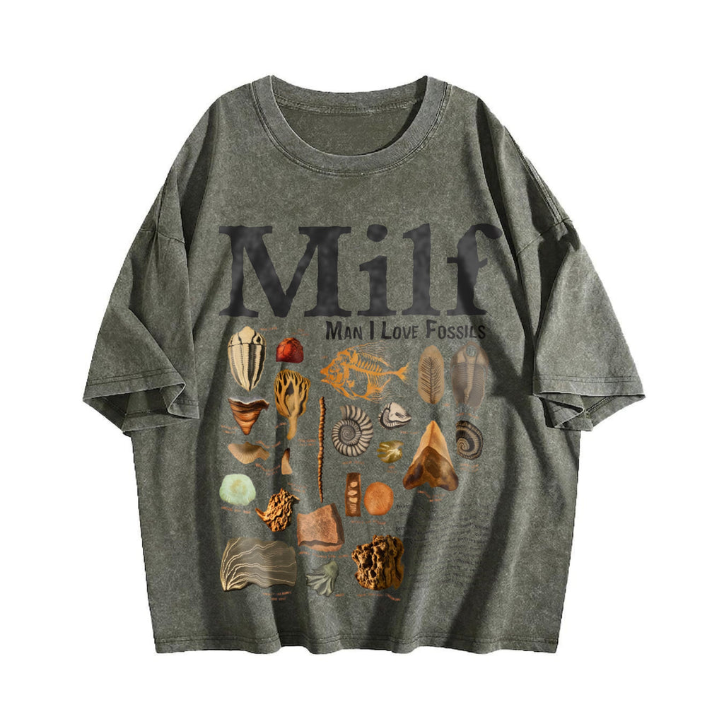 Man I Love Fossils Vintage Washed T-Shirt product image 4