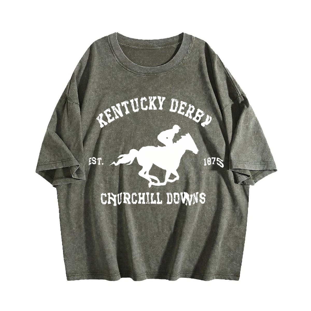 Kentucky Derby Grunge Toddler Vintage Washed T-Shirt product image 4
