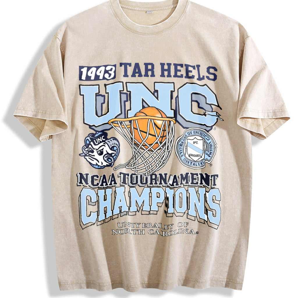 Unc Tar Heels 1993 Basketball Champions White Vintage product image 1