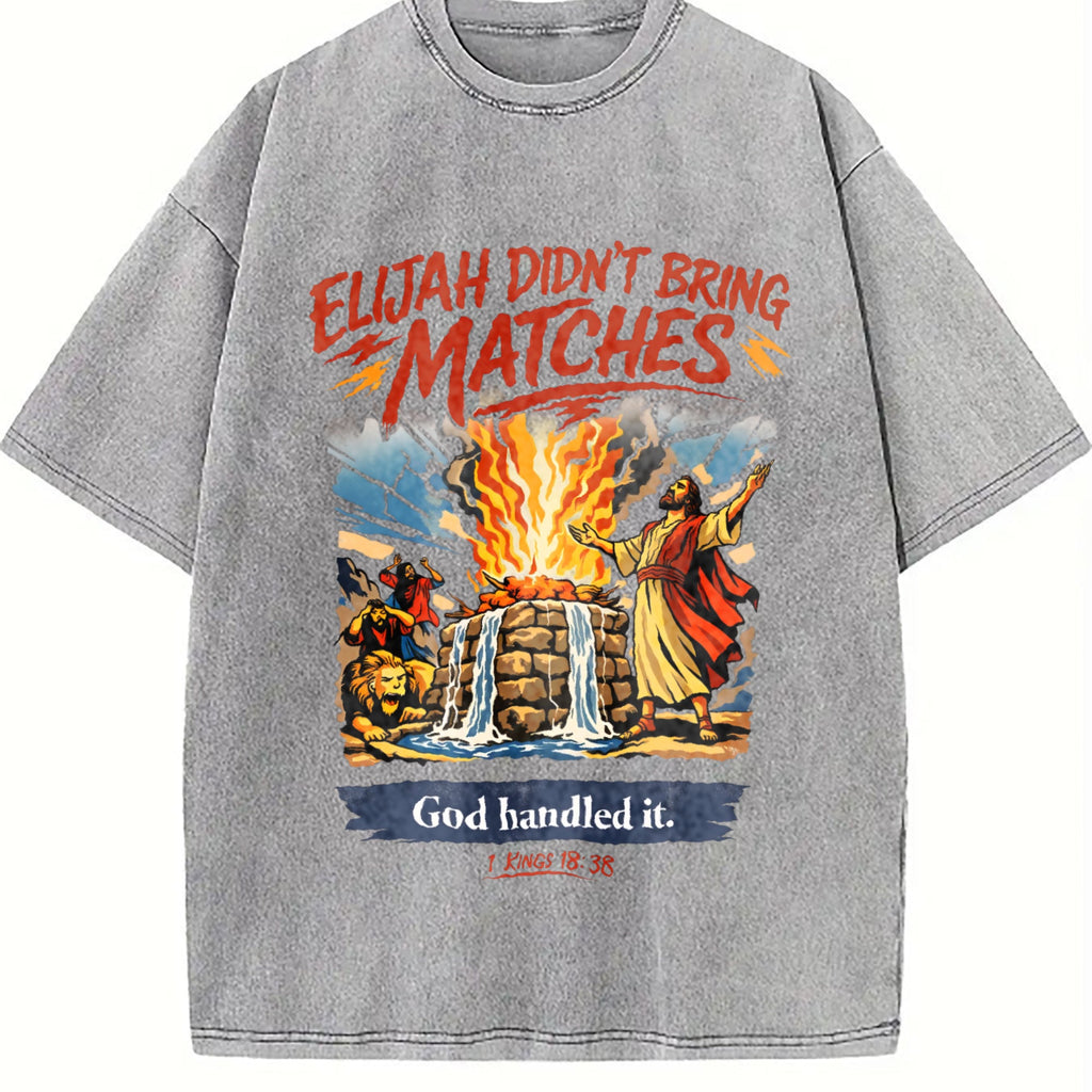 Elijah Didn't Bring Matches : Funny Christian Vintage product image 5
