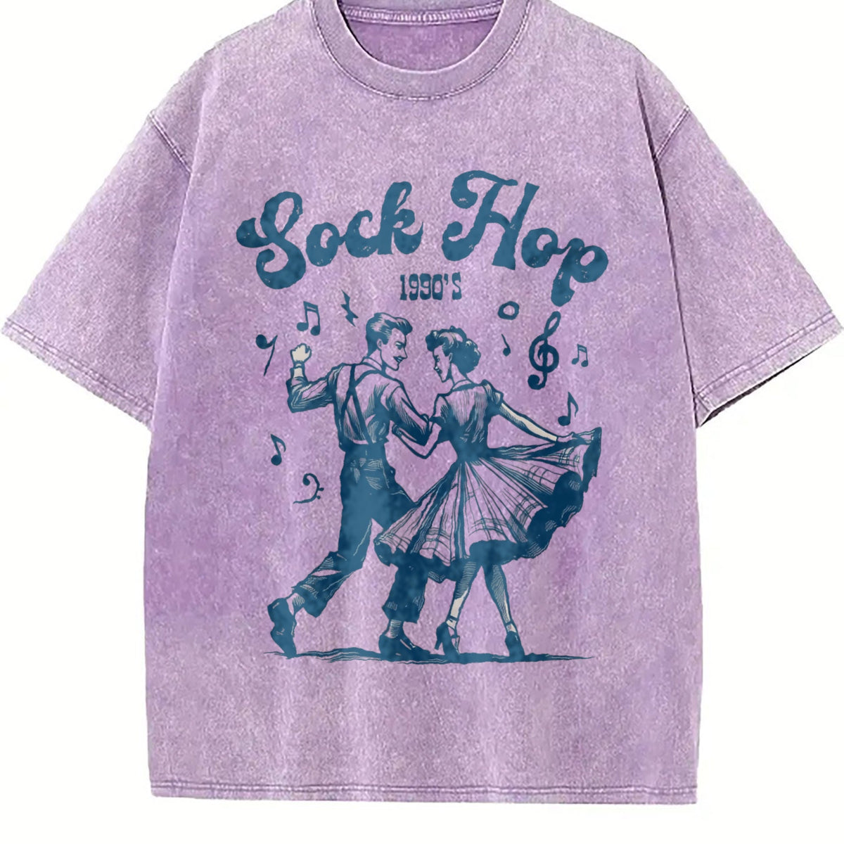 Sock Hop 1950s Dancing Vintage Washed T-Shirt