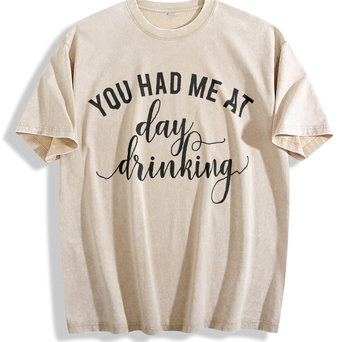 You Had Me At Day Drinking Vintage Washed T-Shirt product image 1