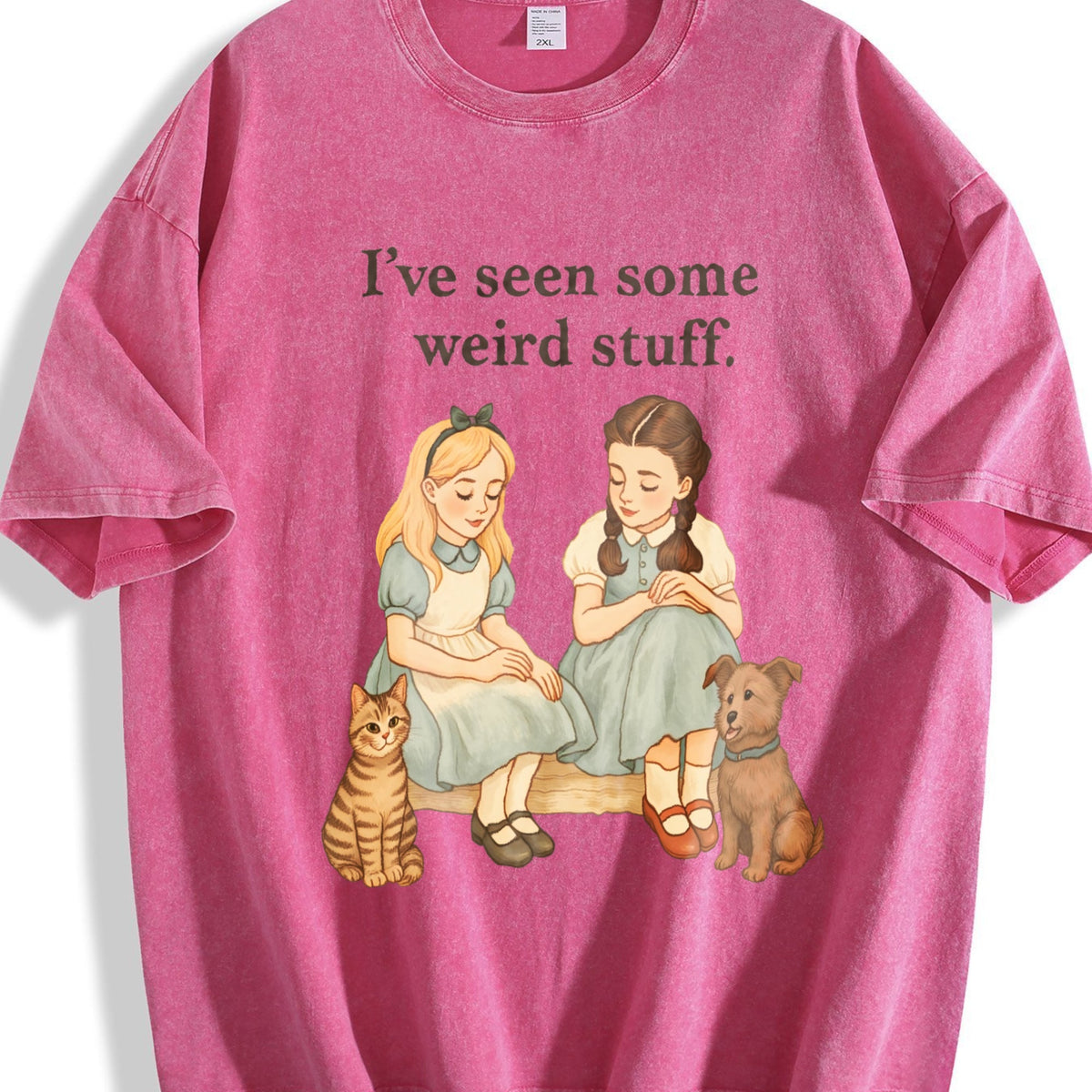 Weird Stuff Quote Vintage Washed T-Shirt product image 7
