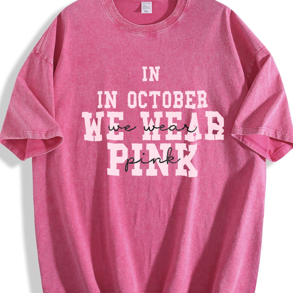 Breast Cancer Awareness Vintage Washed T-Shirt product image 7