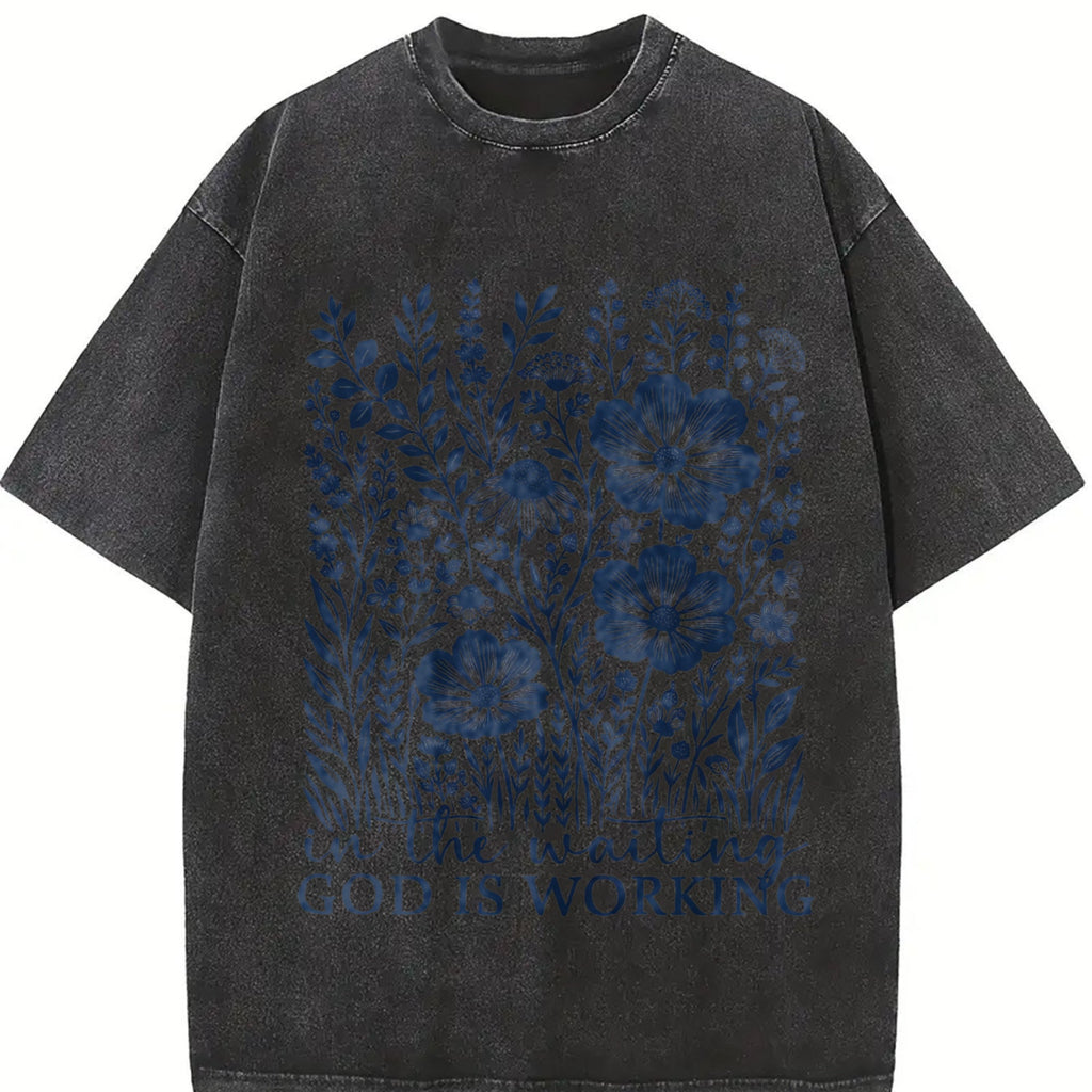 Floral Christian Vintage Washed T-Shirt product image 2