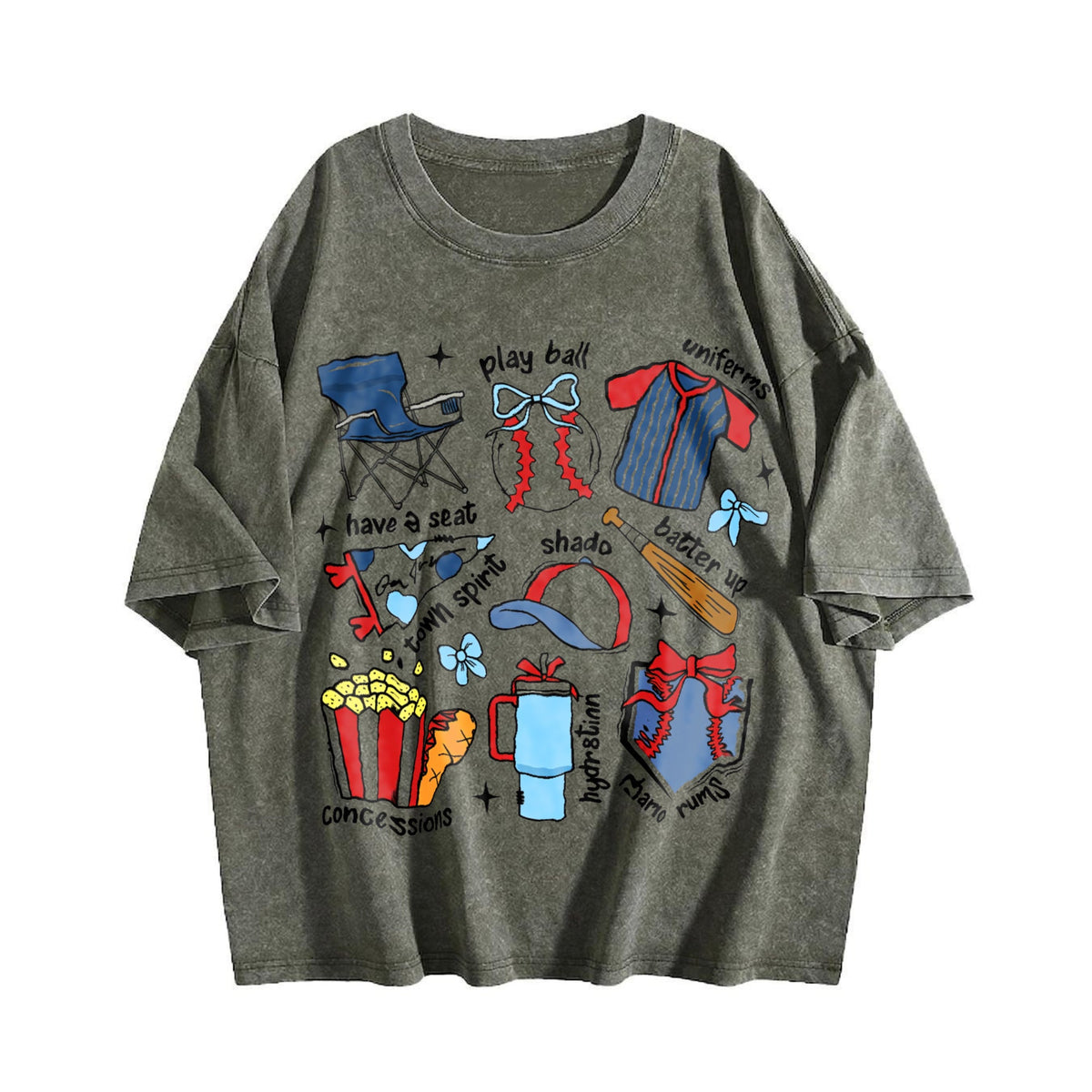 Coquette Baseball Vintage Washed T-Shirt product image 4