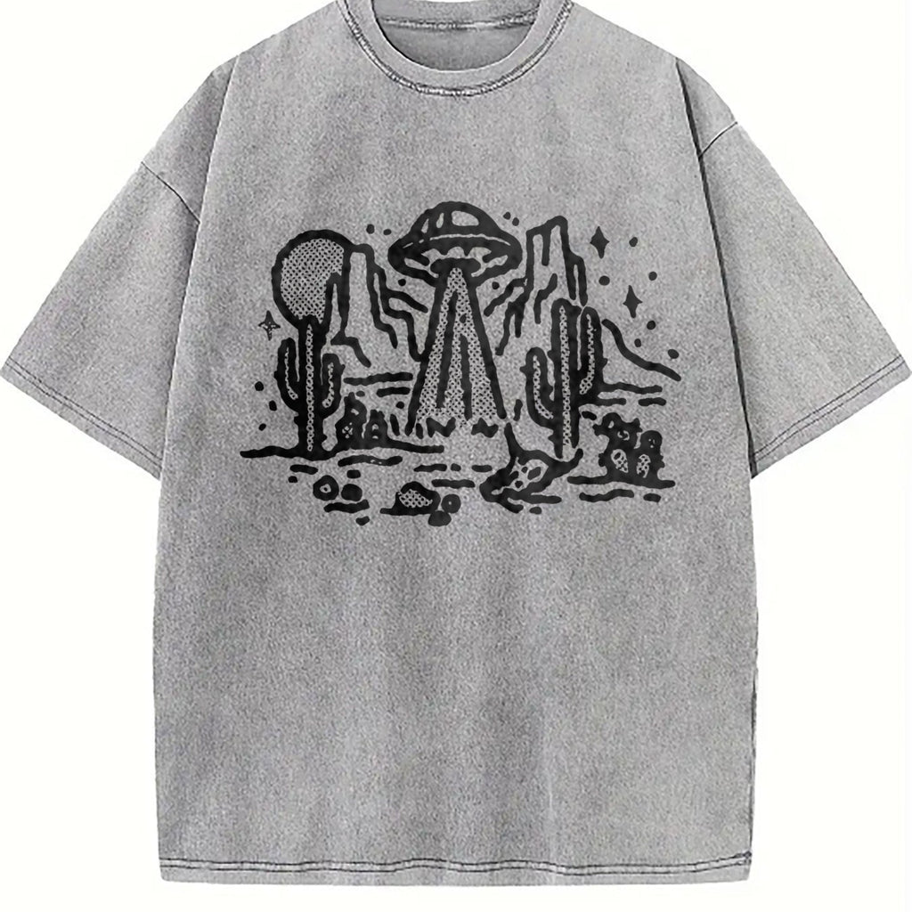 UFO Desert 90s Vintage Washed T-Shirt product image 5