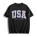 Floral USA Est 1776 Cotton T-Shirt product image 1