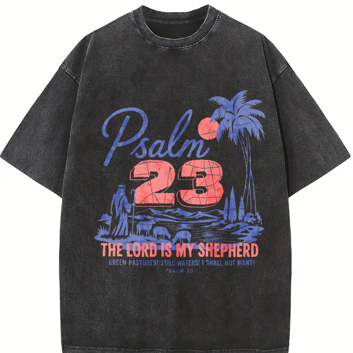 Psalm 23 The Lord Is My Shepherd Christian Faith Vintage product image 2