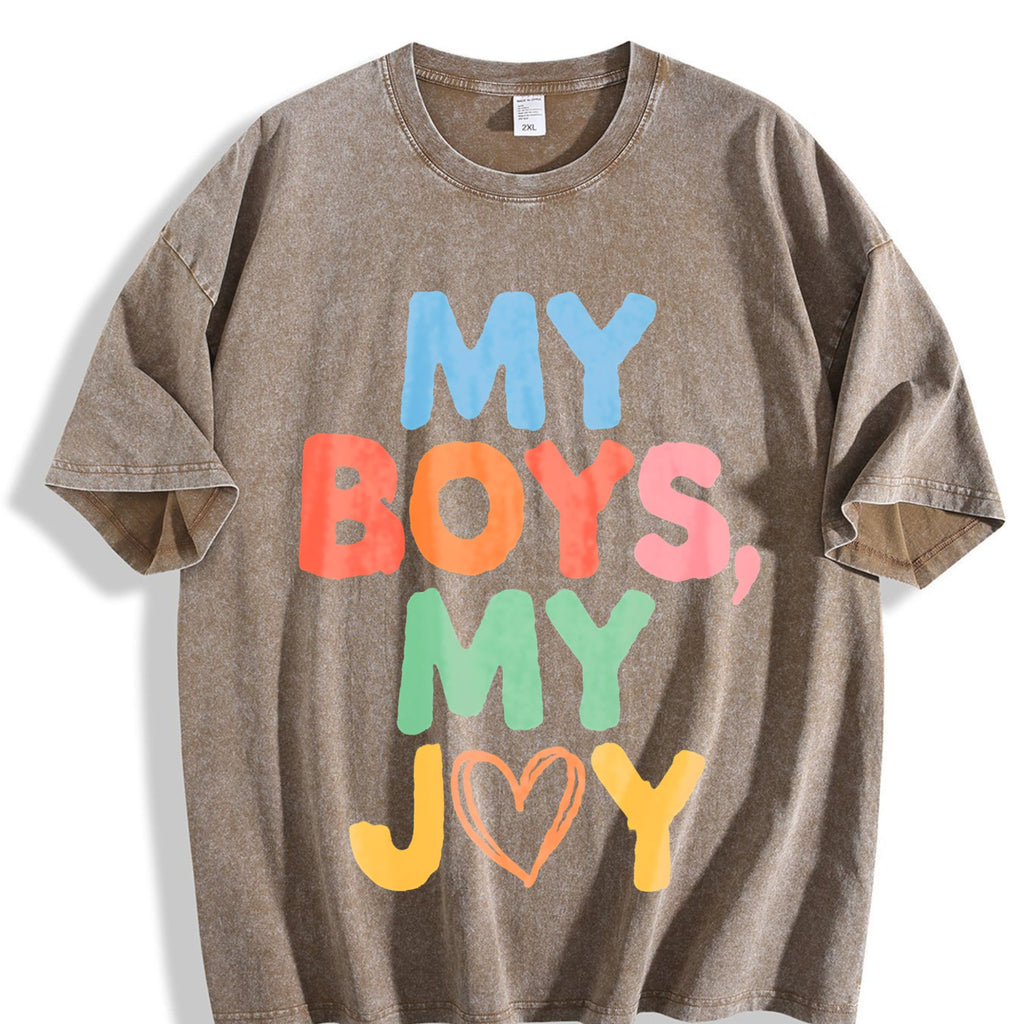 My Boys My Joy - Shrink-resistant Vintage Washed T-Shirt product image 3