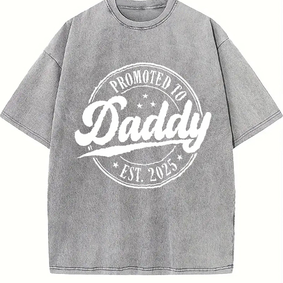 Promoted To Daddy Vintage Washed T-Shirt product image 5