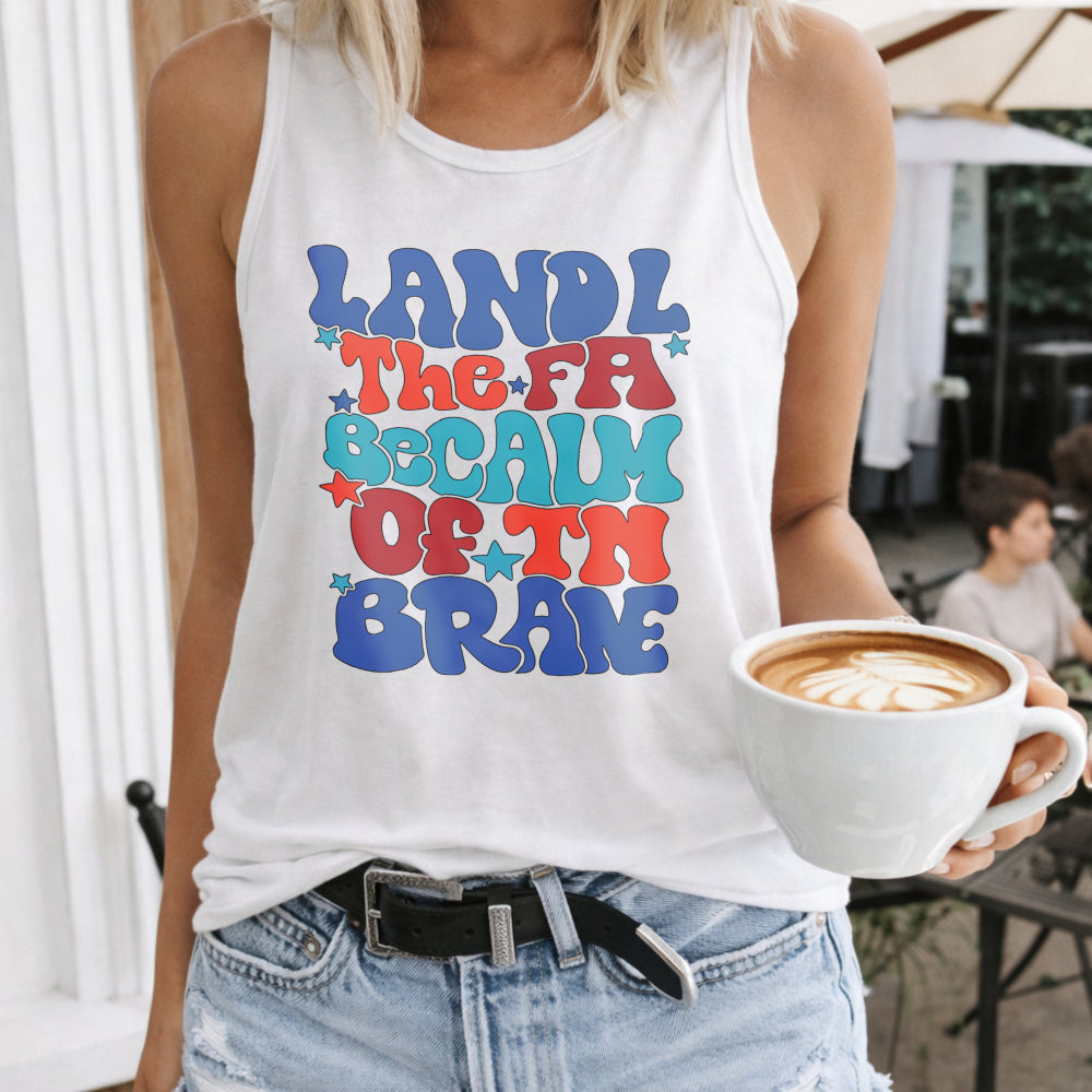 Land Of The Free Because Of The Brave Women's Tank Top