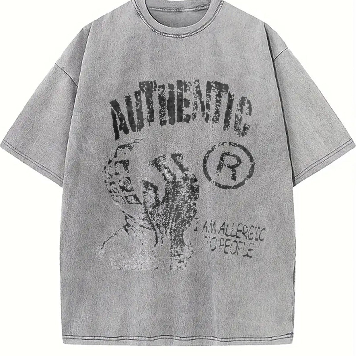 Authentic Hand Sketch Vintage Washed T-Shirt product image 5