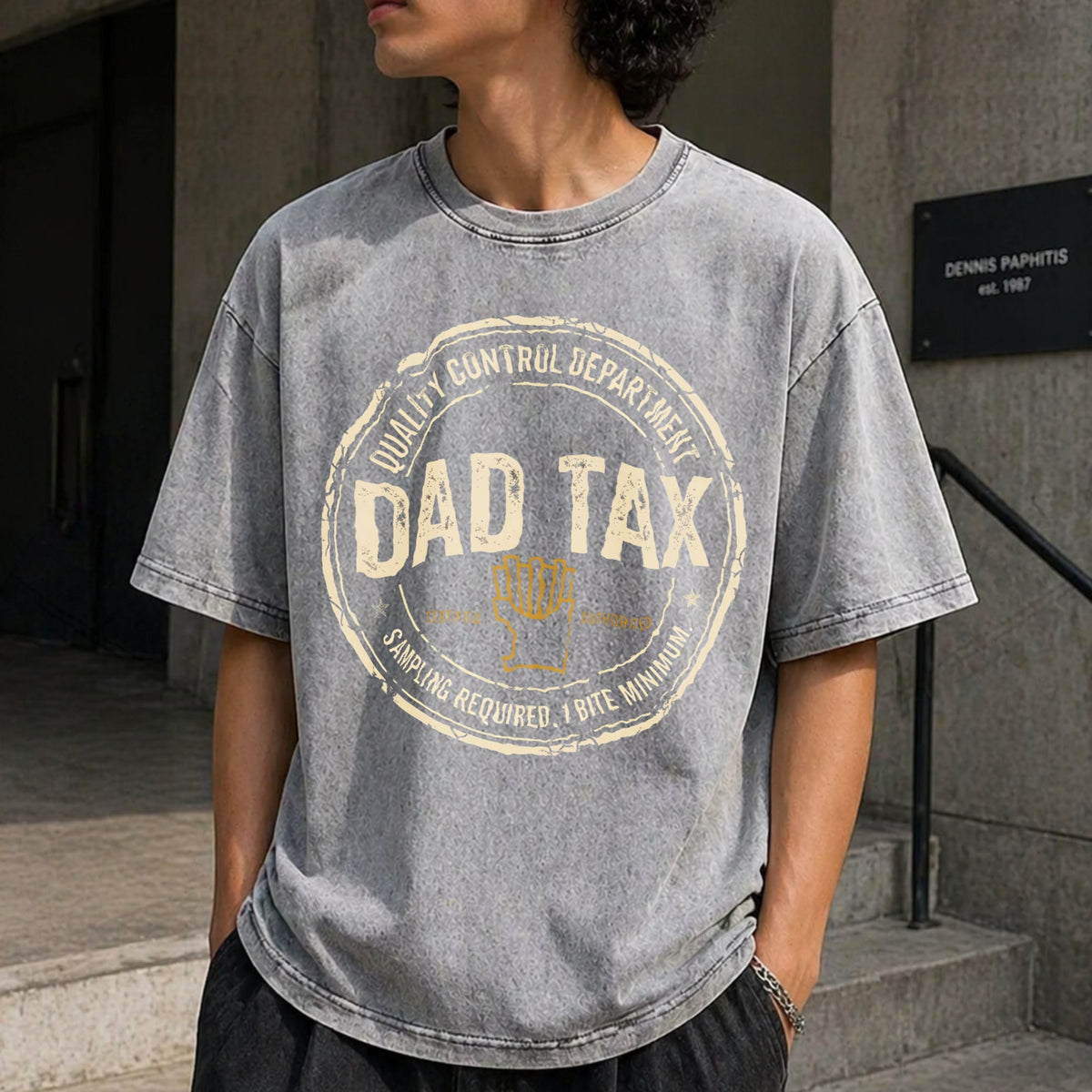 Dad Tax Vintage Washed T-Shirt product image 5