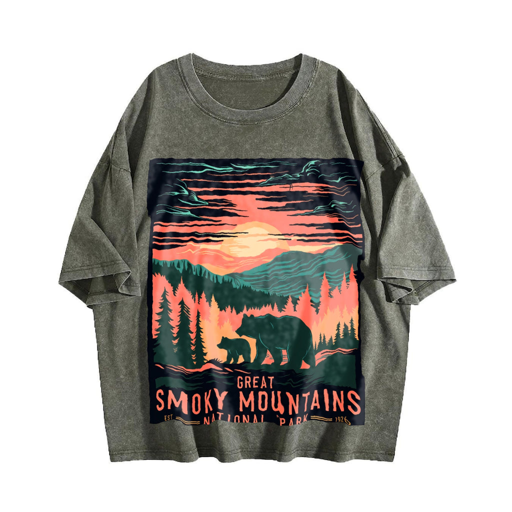 Short-sleeved For A Bear Vintage Washed T-Shirt product image 4