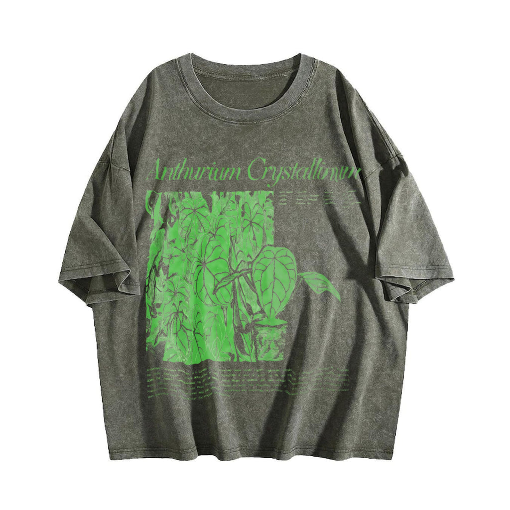 Anthurium Crystallinum Vintage Washed T-Shirt product image 4