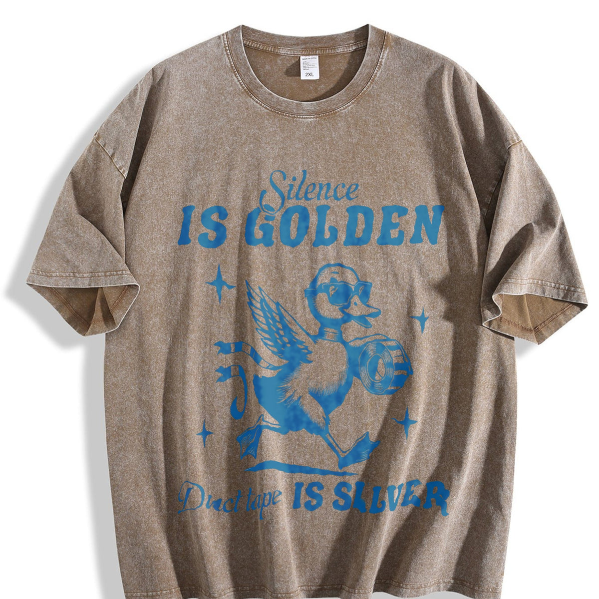 Silence Is Golden Duck Tape Is Silver 90s Vintage Washed product image 3