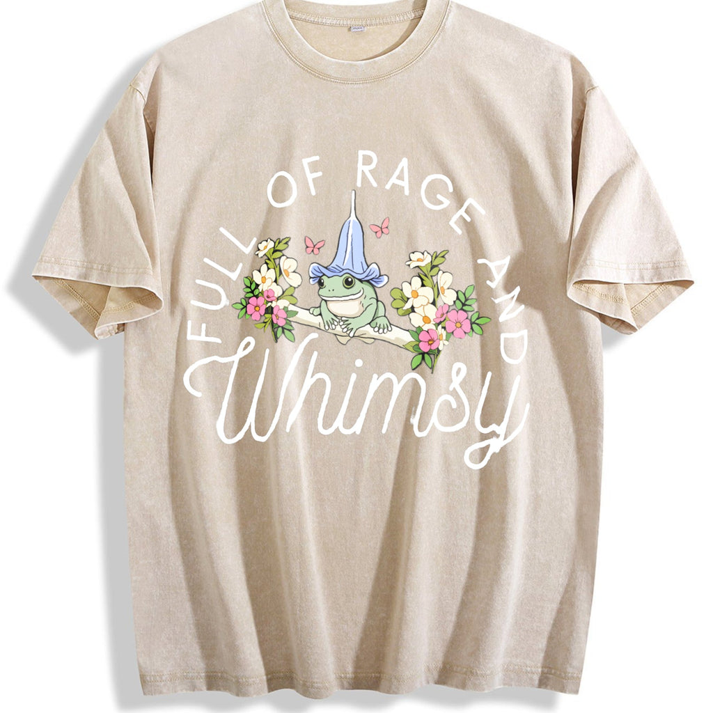Full of Rage and Whimsy Frog Vintage Washed T-Shirt product image 1