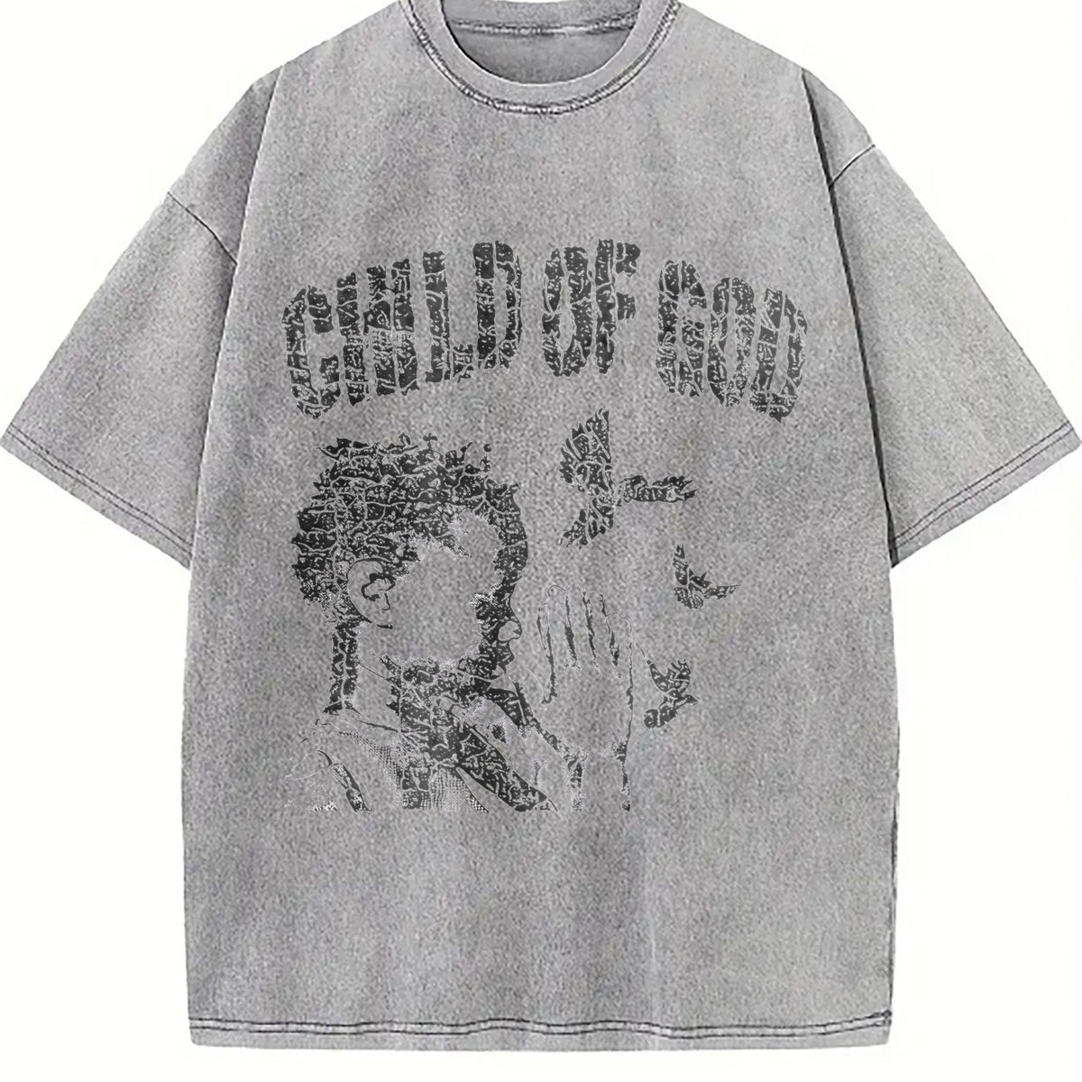 Child Of God Praying Dove Vintage Washed T-Shirt product image 5