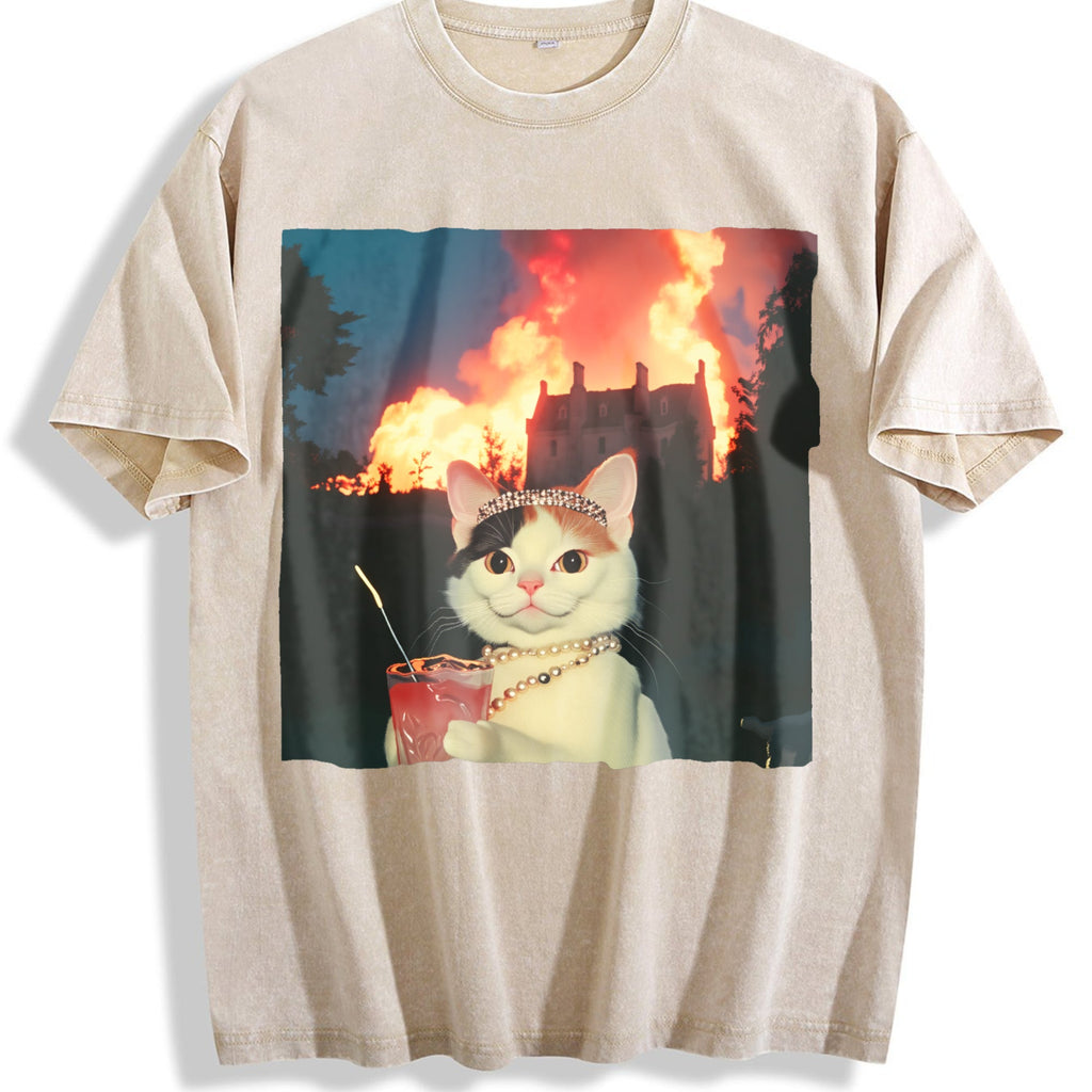Patterned Vintage Washed T-Shirt product image 1