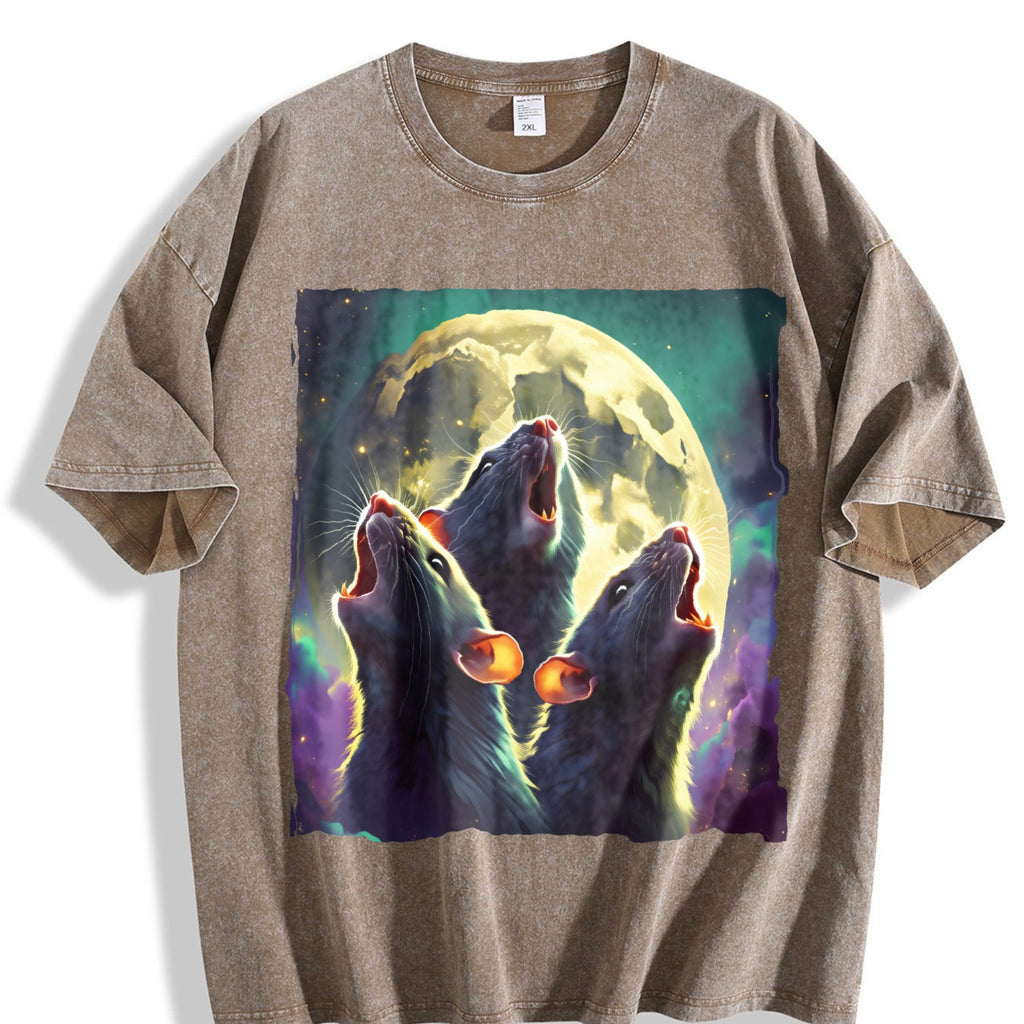 Three Rat Howling 90s Vintage Washed T-Shirt product image 3