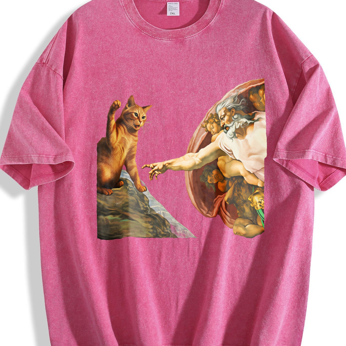 Creation Of Cat Vintage Washed T-Shirt product image 7
