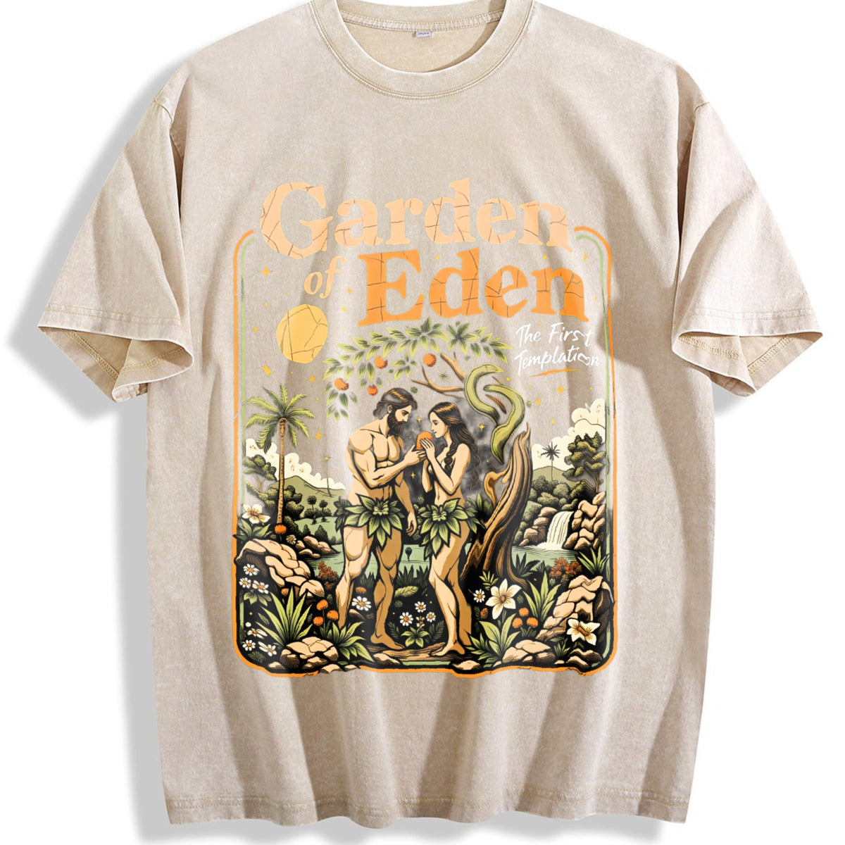 Garden Of Eden Christian Bible Story Adam Eve Vintage product image 1