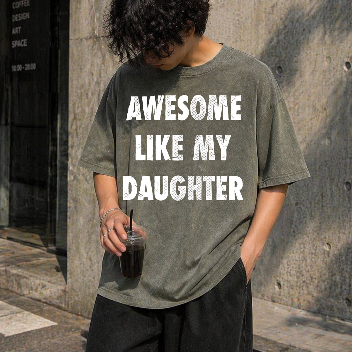 Awesome Like My Daughter Funny Fathers Day Dad Vintage product image 11