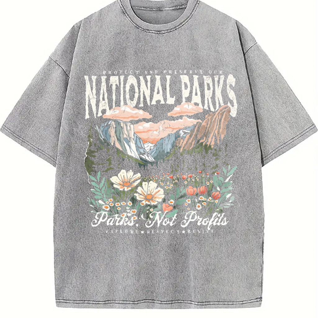 Appropriate For Both Vintage Washed T-Shirt product image 5