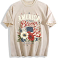 America Bloom - Patriotic Floral Flag 4th Of July Vintage product image 1