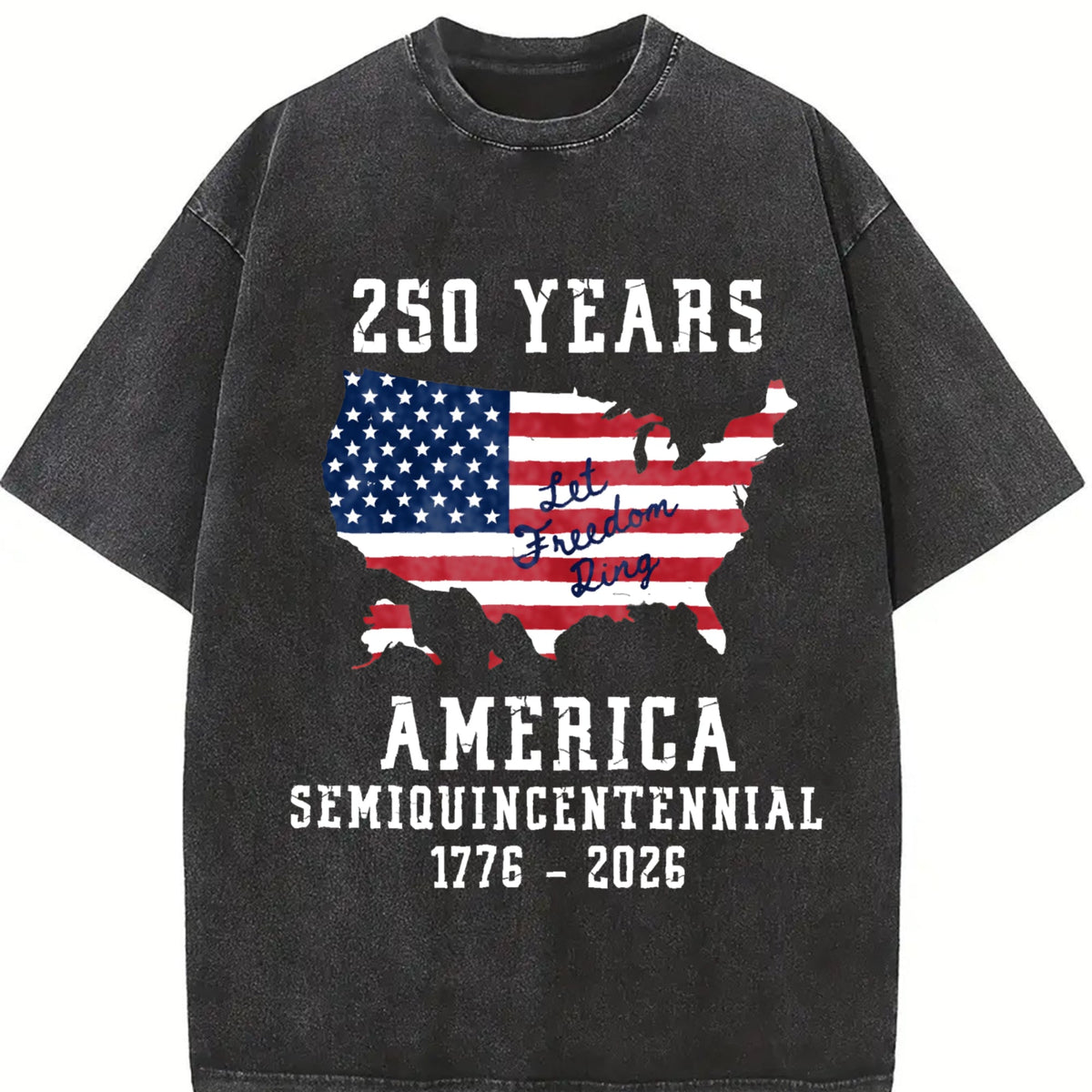 Patriotic American Flag Semiquincentennial Vintage Washed product image 2