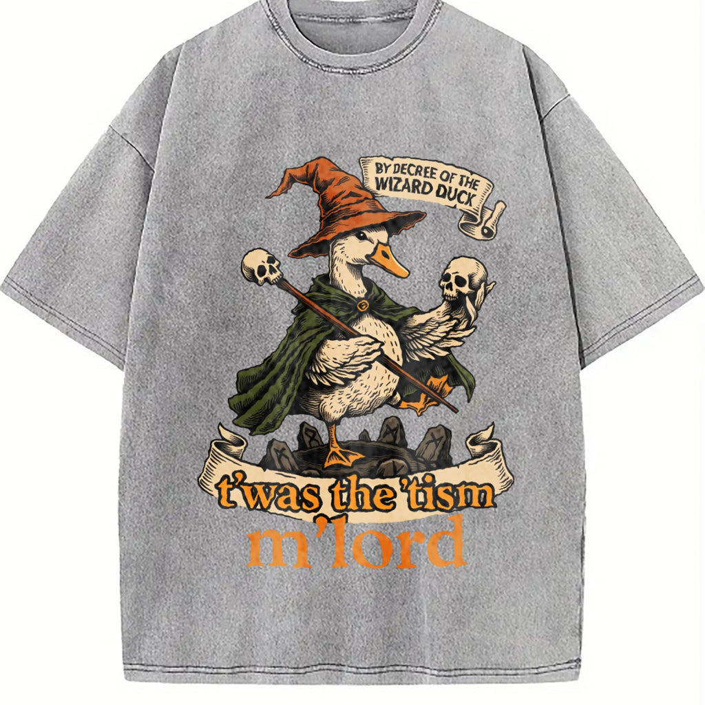 Wizard Duck Boxy Y2K Aesthetic Summer Vibes Vintage Washed product image 5