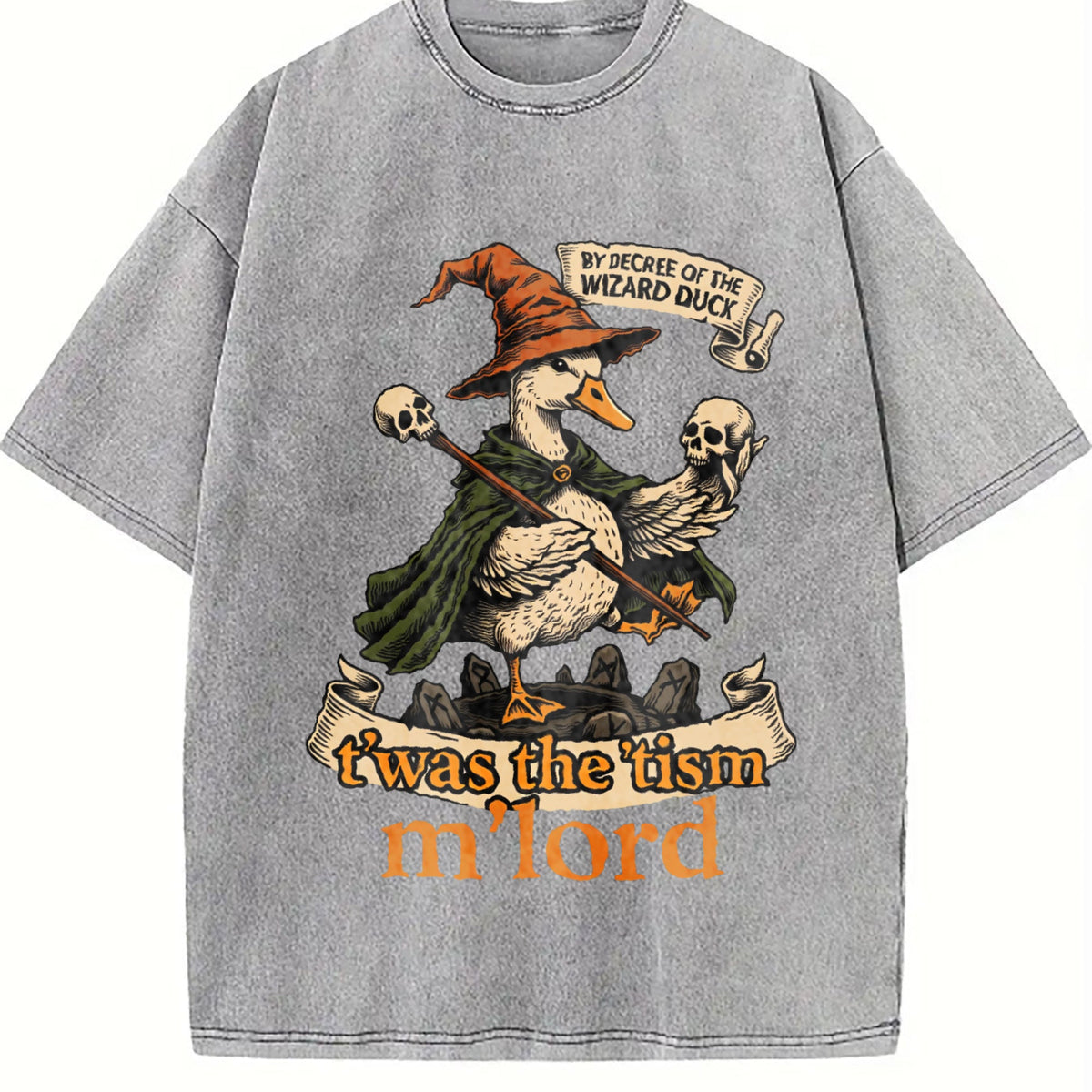 Wizard Duck Boxy Y2K Aesthetic Summer Vibes Vintage Washed product image 5