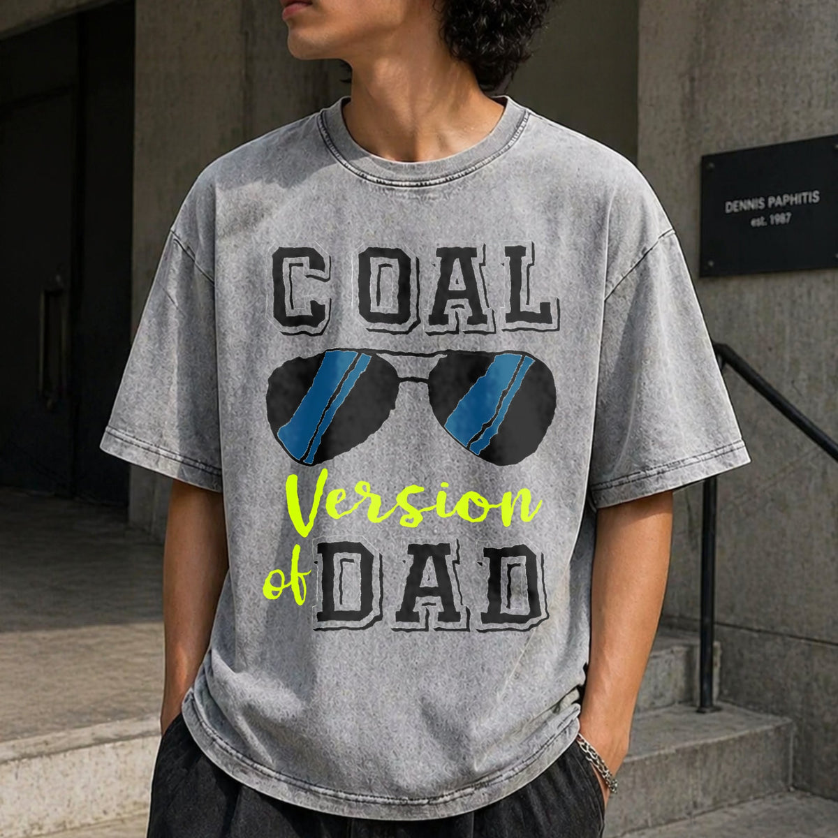 Dad And Son Matching Vintage Washed T-Shirt product image 5
