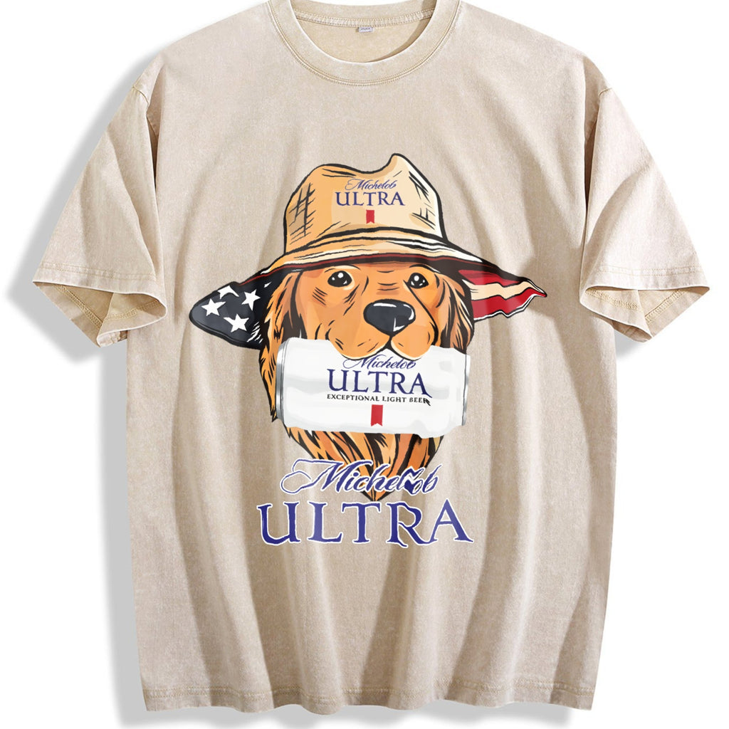 Michelob Ultra American Dog Vintage Washed T-Shirt product image 1