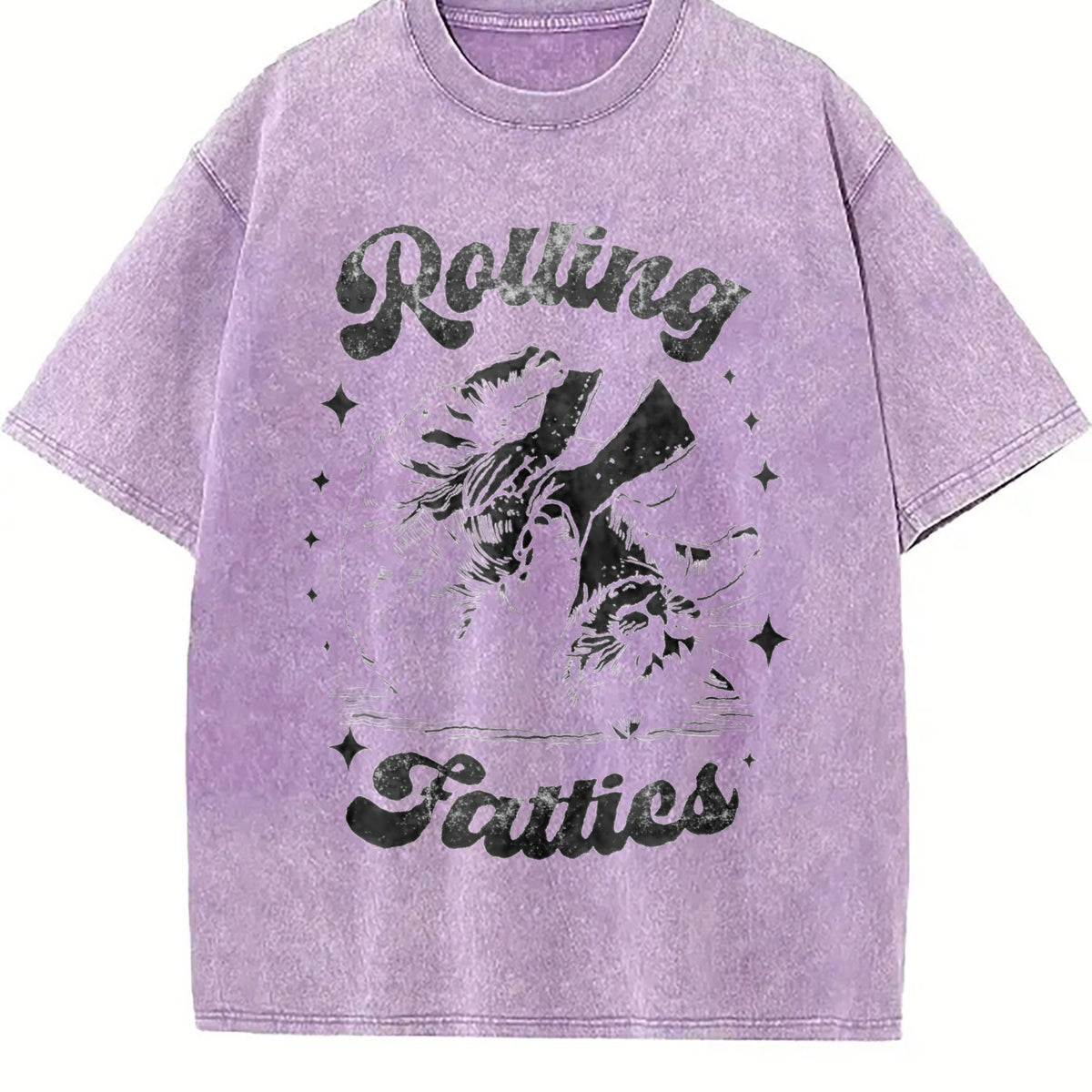 Funny Rolling Fatties 90s Vintage Washed T-Shirt product image 6