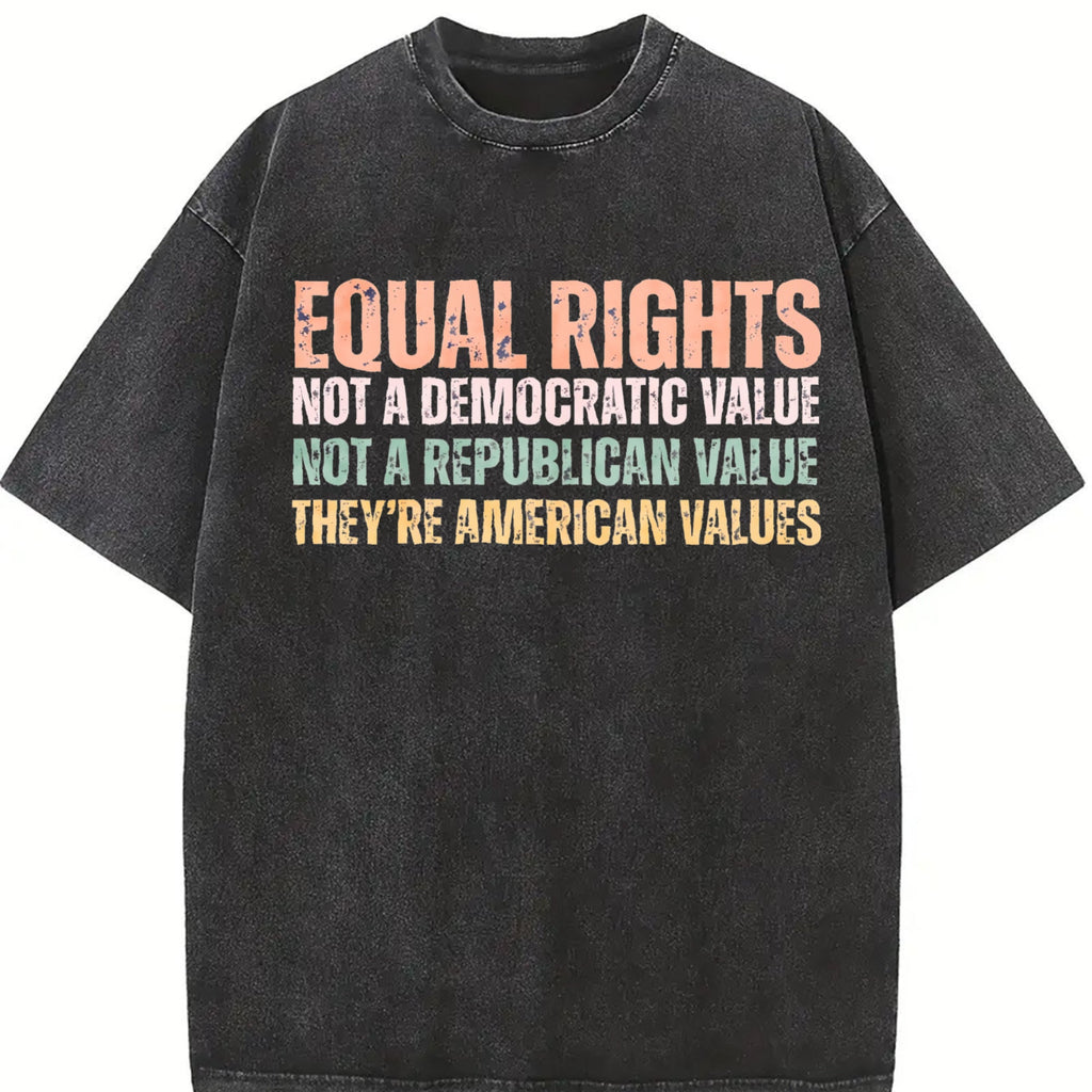 Equal Rights An American Value Vintage Washed T-Shirt product image 2