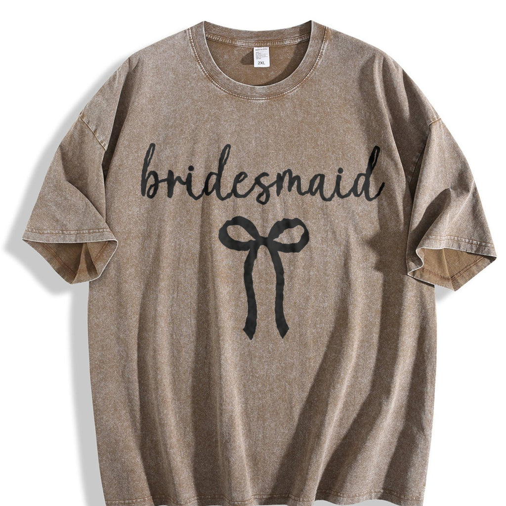 Bride Bridesmaid Vintage Washed T-Shirt product image 3