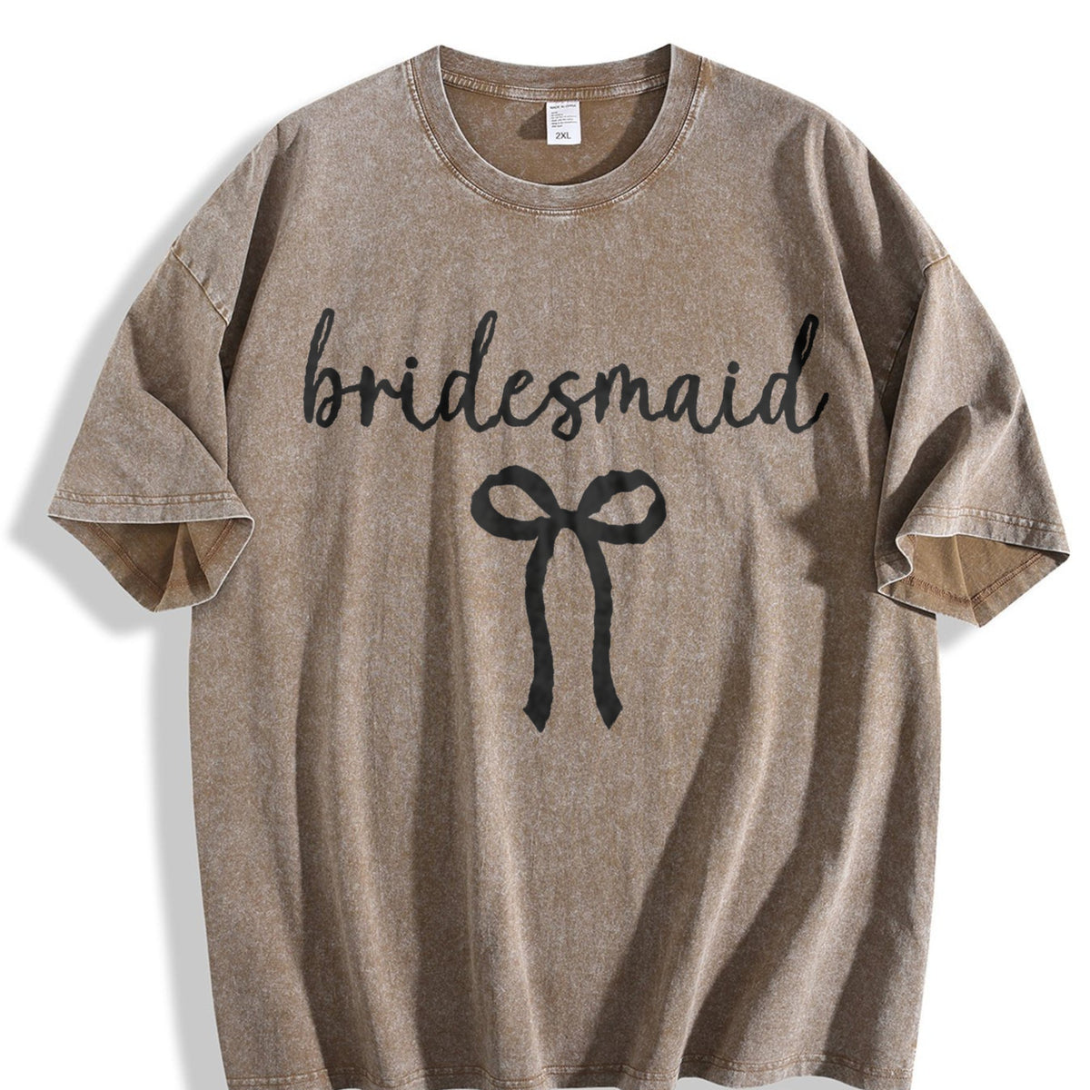 Bride Bridesmaid Vintage Washed T-Shirt product image 3