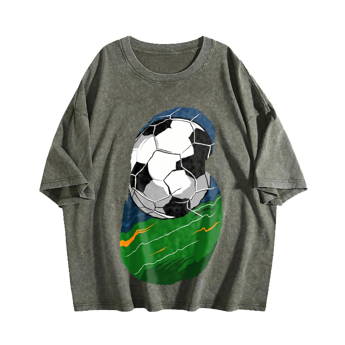 Global Soccer Fan Vintage Washed T-Shirt product image 4