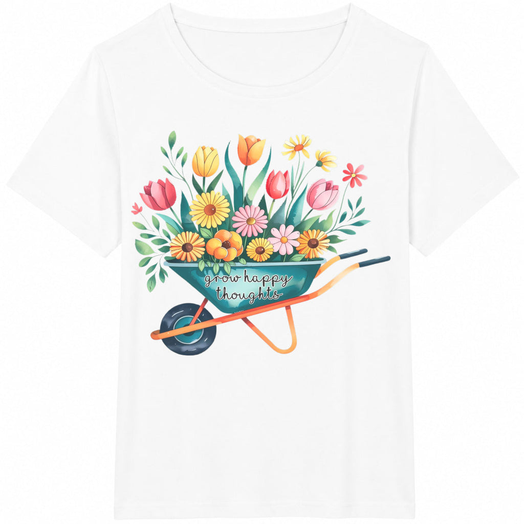 Cultivating Happy Thoughts Cotton T-Shirt product image 2